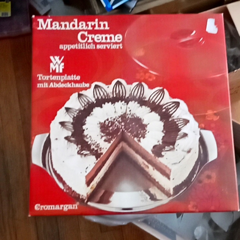 WMF Torte Platte Mit Abdeckhaube 18/10 serving Platter.